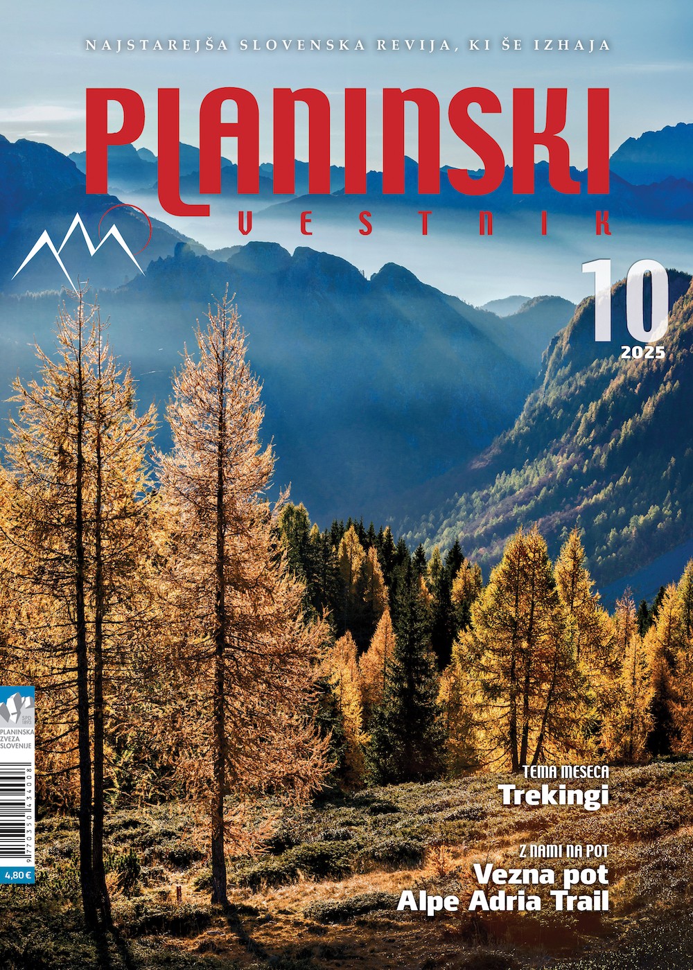 Oktobrski Vestnik na trekingih in vezni poti Alpe Adria Trail